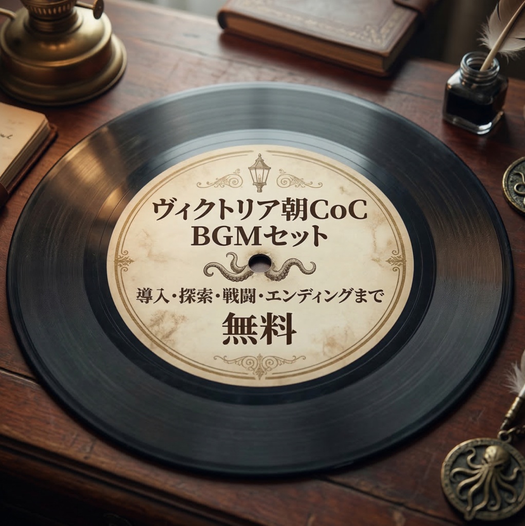 【無料】ヴィクトリア朝CoC向けBGMセット - 導入からエンディングまで全9曲