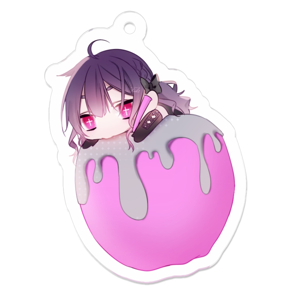 アクリルキーホルダー-りんご-