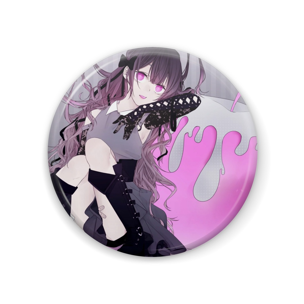 缶バッジ-毒りんご-