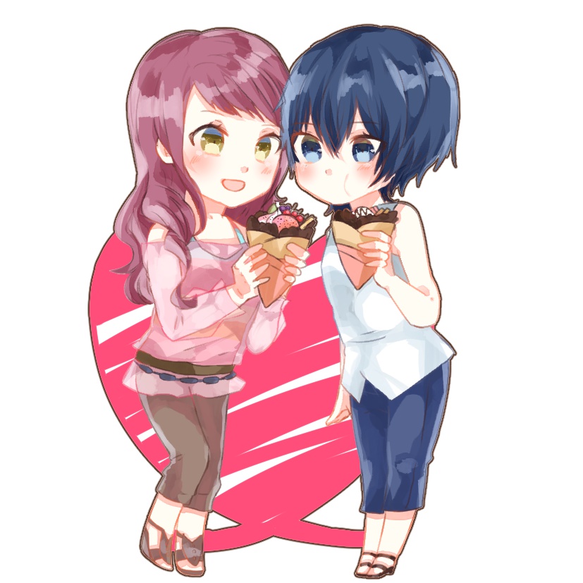 久慈川りせ+白鐘直斗アクリルキーホルダー