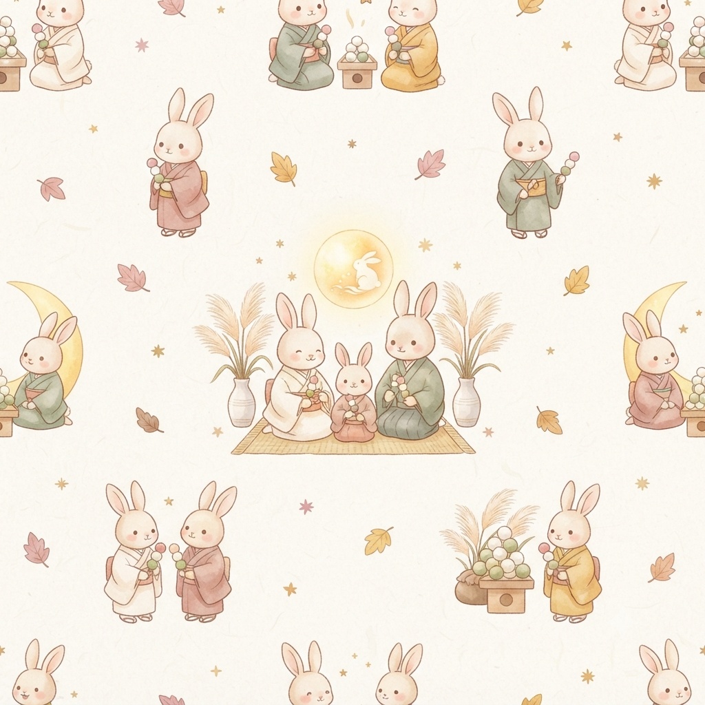 うさぎとお月見 5点セット