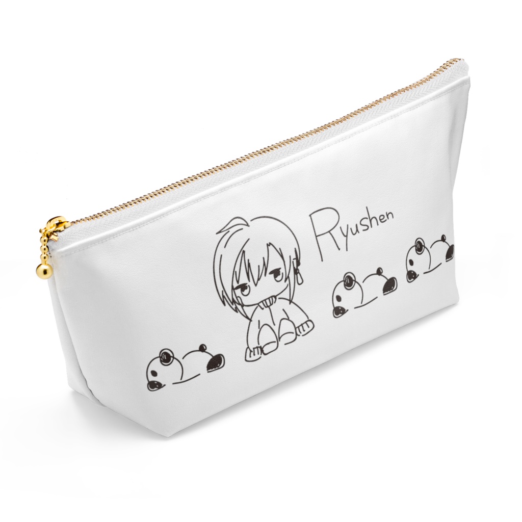 緑仙とぱんだ ポーチ