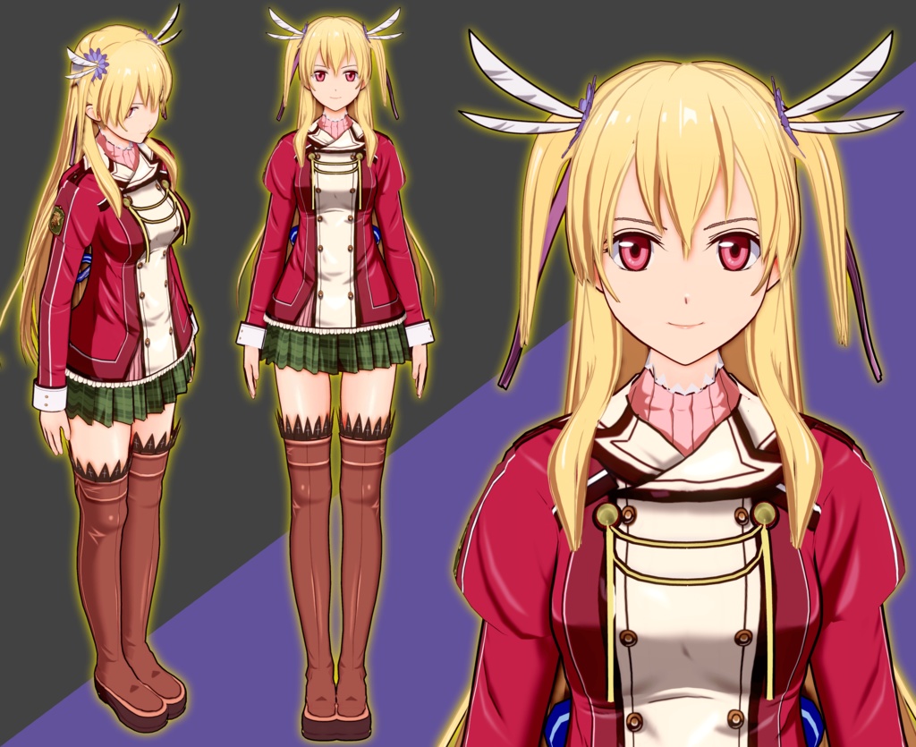 【koikatsu人物卡】亚里莎 闪之轨迹1 【红校服】(2.0)