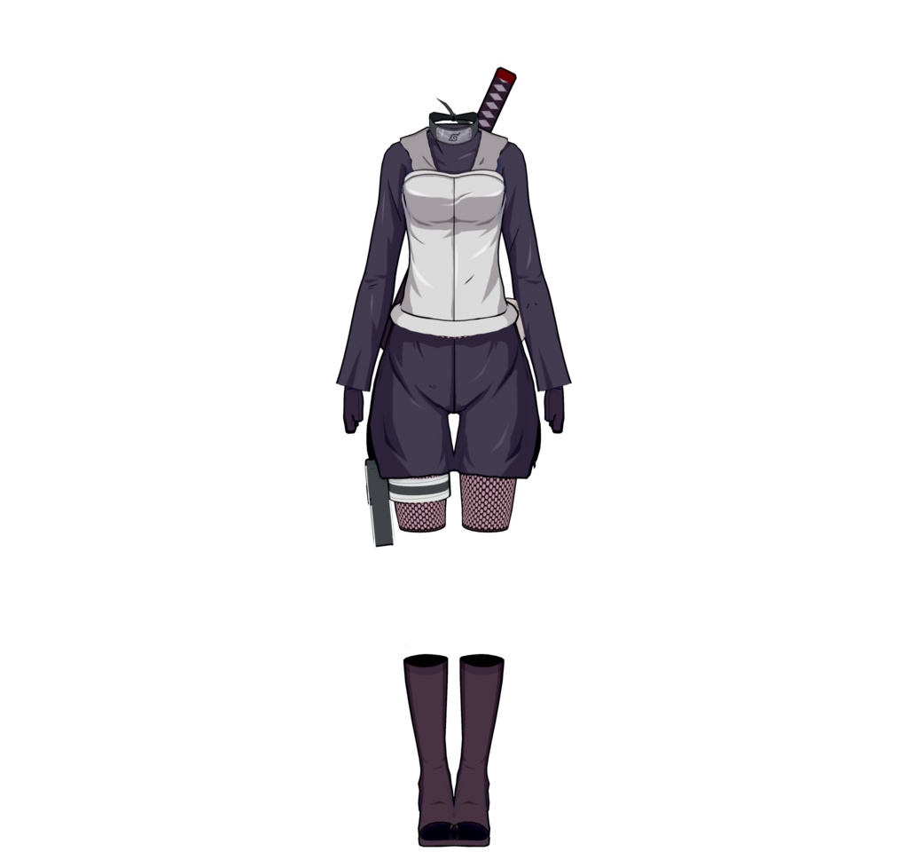 【koikatsu 服饰卡】暗部忍者装