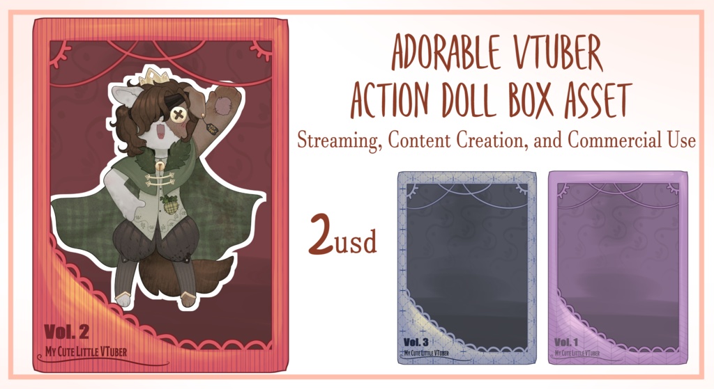 Vtuber Asset Action Doll Box ( Commercial Use )