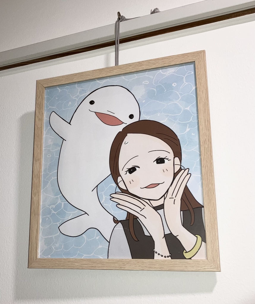シロイルカ(イラスト)