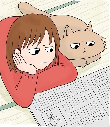 「うちの猫」（イラスト）