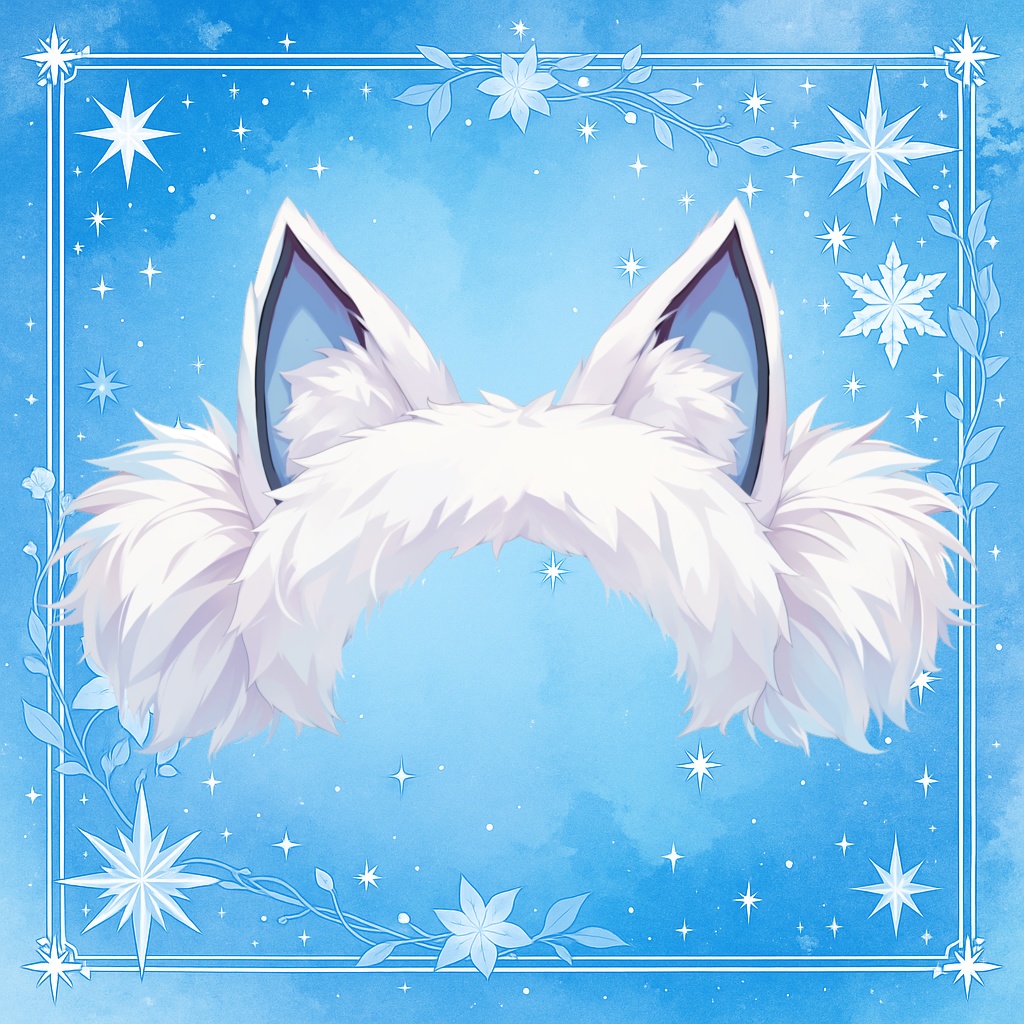 【Live2D素材】白雪ケモ耳❄