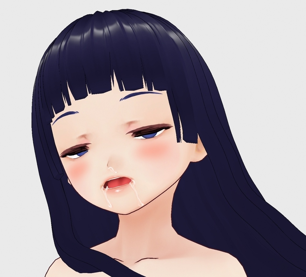 VRoid用テクスチャ 涙(なみだ)+おまけ(よだれ+ほほ染め)