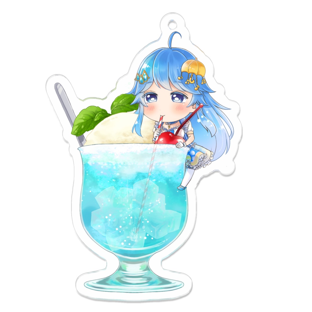 クリームソーダ儷音アクリルキーホルダー
