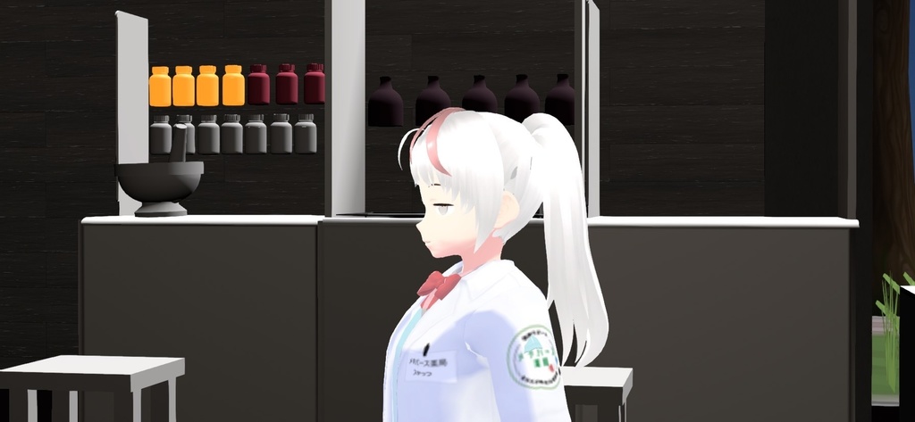 薬剤師:針山くすりさん『vrmモデル』 - メタバース薬局 - 2/3