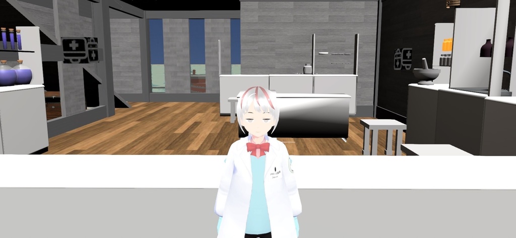 薬剤師:針山くすりさん『vrmモデル』 - メタバース薬局 - 3/3