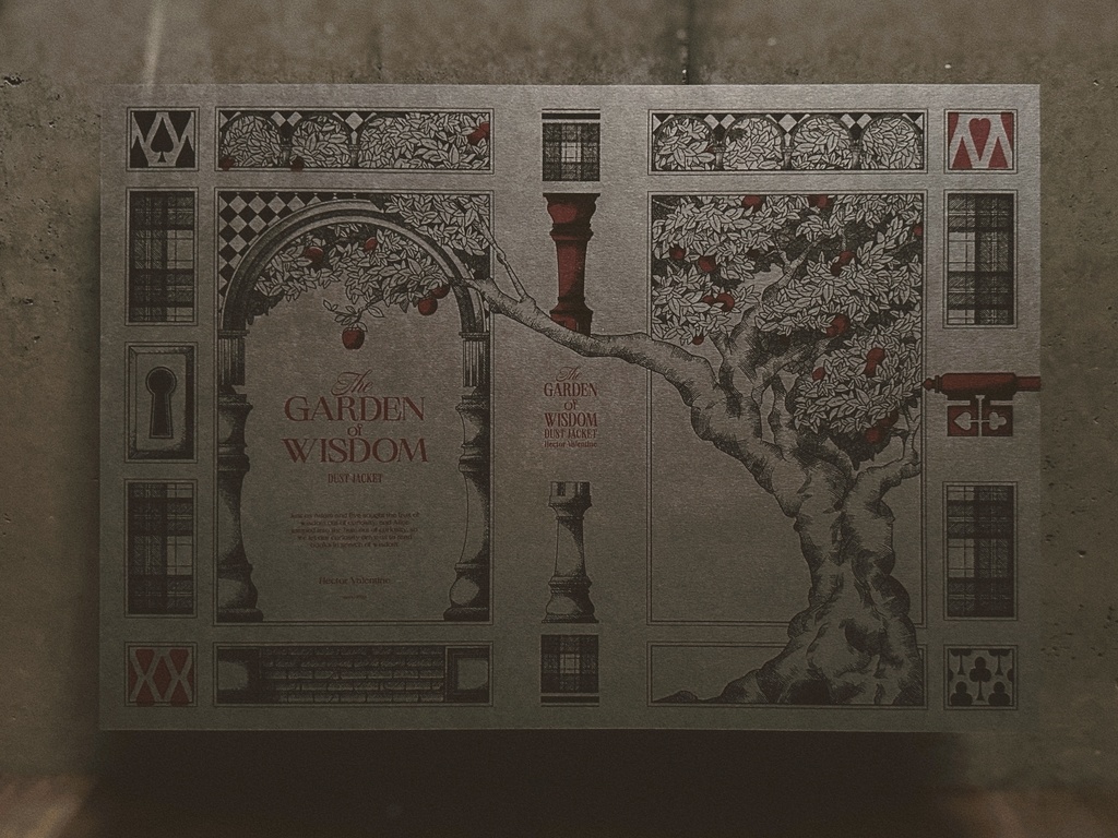 ブックカバー - 『The garden of wisdom』