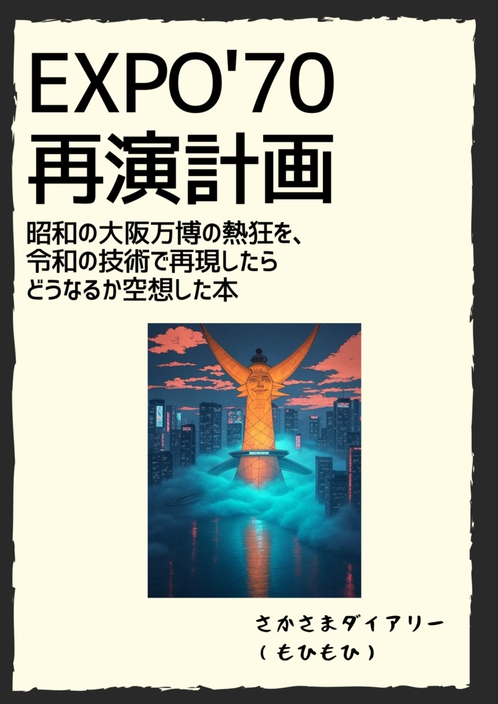 【C106新刊・電子版】EXPO'70 再演計画 昭和の大阪万博の熱狂を、令和の技術で再現したらどうなるかを空想した本