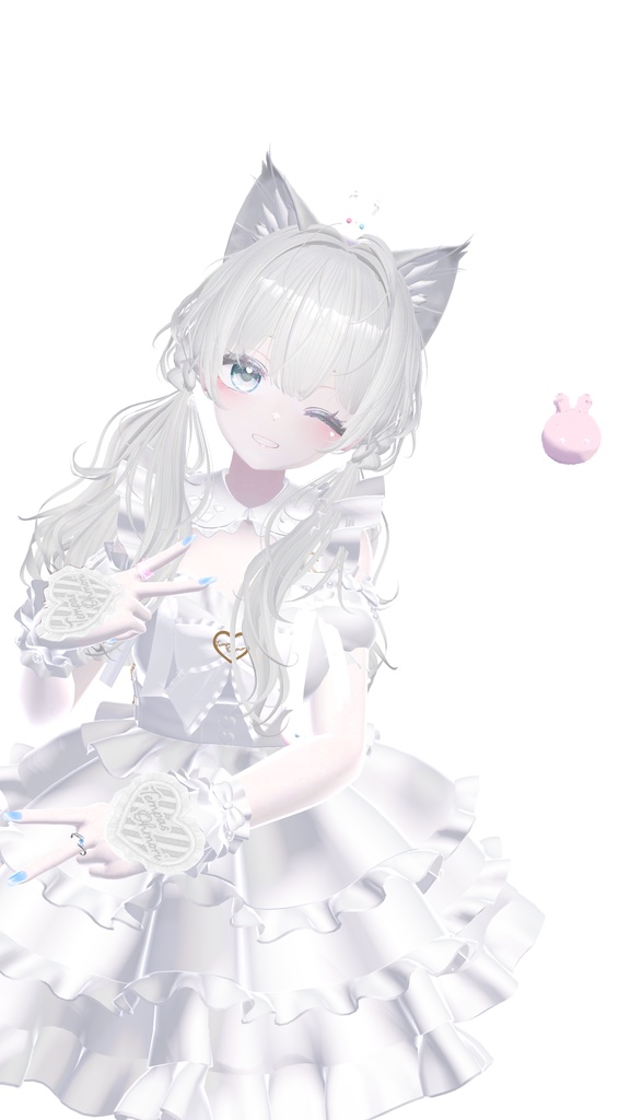 ちょこんと可愛いモチーフ入りゆめかわメイクテクスチャ【VRChat用】