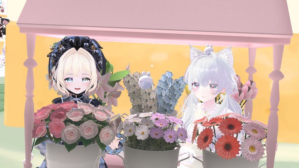 ちょこんと可愛いモチーフ入りゆめかわメイクテクスチャ【VRChat用】