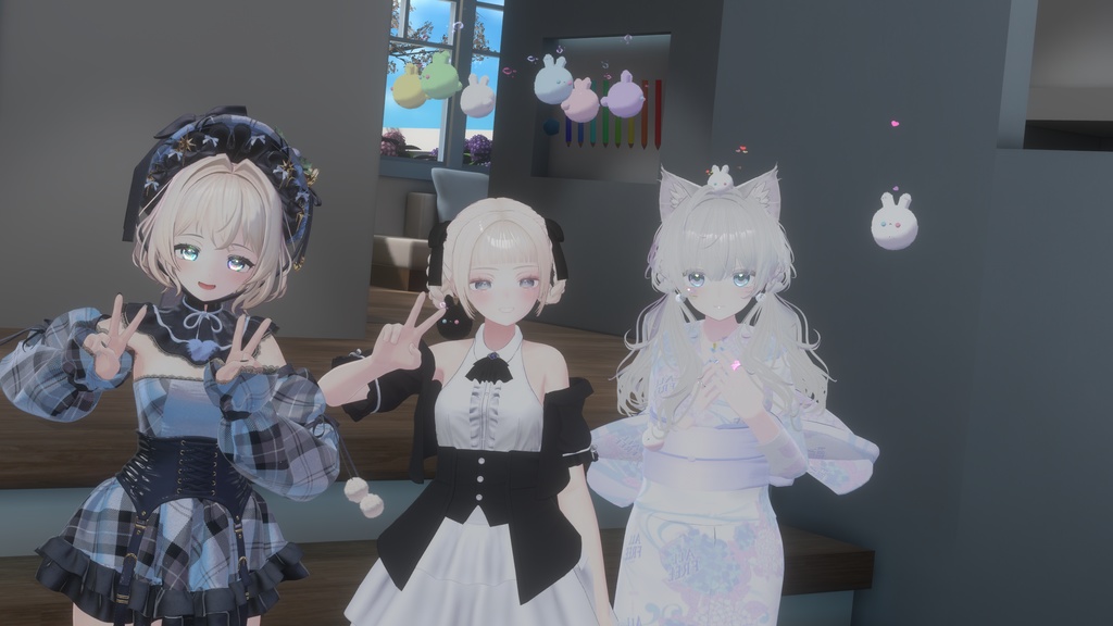 オーディオリンク対応♪🐰MAPB設定済ふわもちぷるぷる♡ 手のひらサイズのうさぎペット