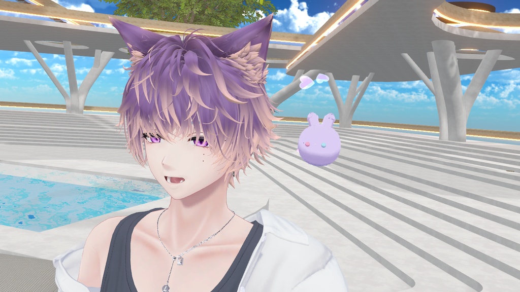 オーディオリンク対応♪🐰MAPB設定済ふわもちぷるぷる♡ 手のひらサイズのうさぎペット