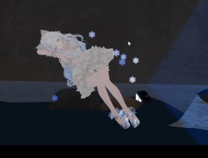 ❄️Snow Veil - Silent Magic❄️アバターの周りに雪が降る歩くと雪のパーティクルのこる