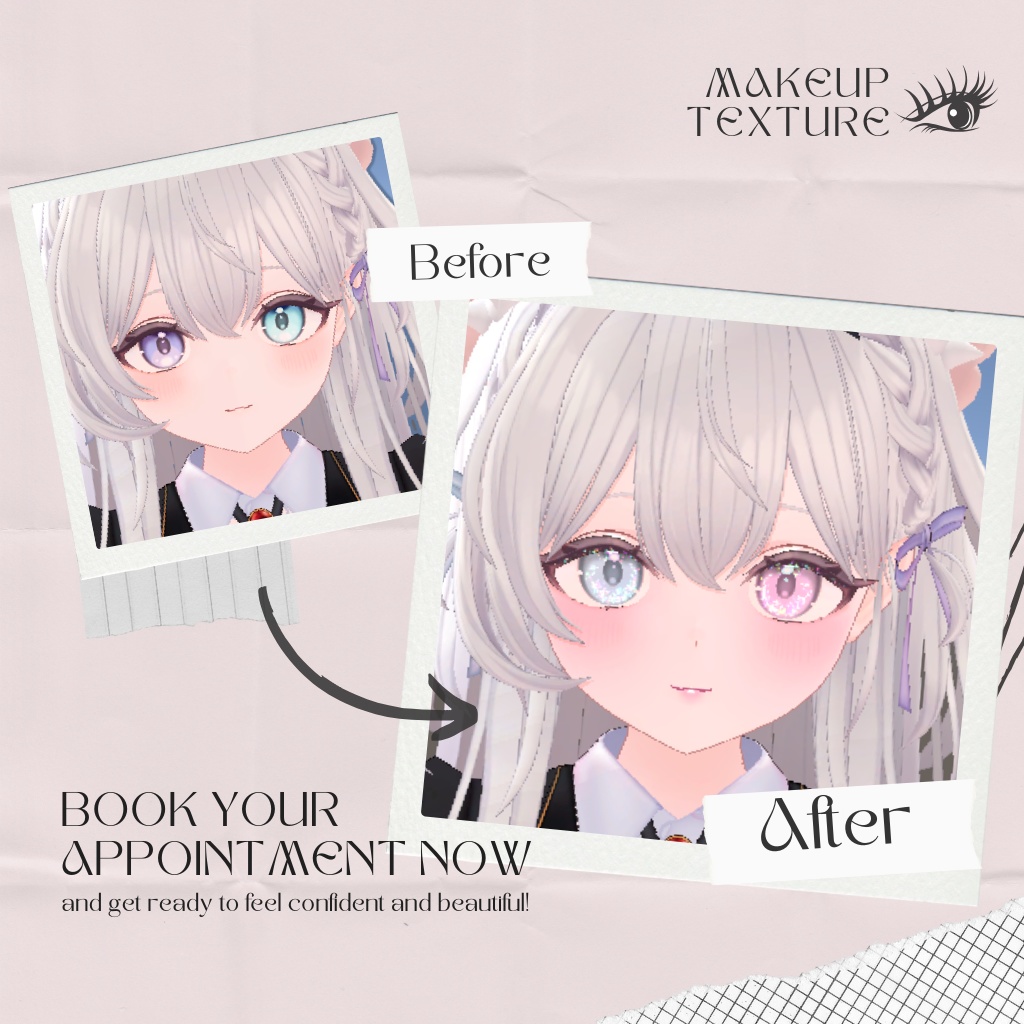 恋するうるるんメイク&ときめく瞳eyeテクスチャ