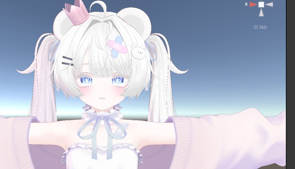 ❄️ FROST VEIL ❄️|結晶の涙💧幻想的な雪ときらめきを纏うアイ&メイクテクスチャ