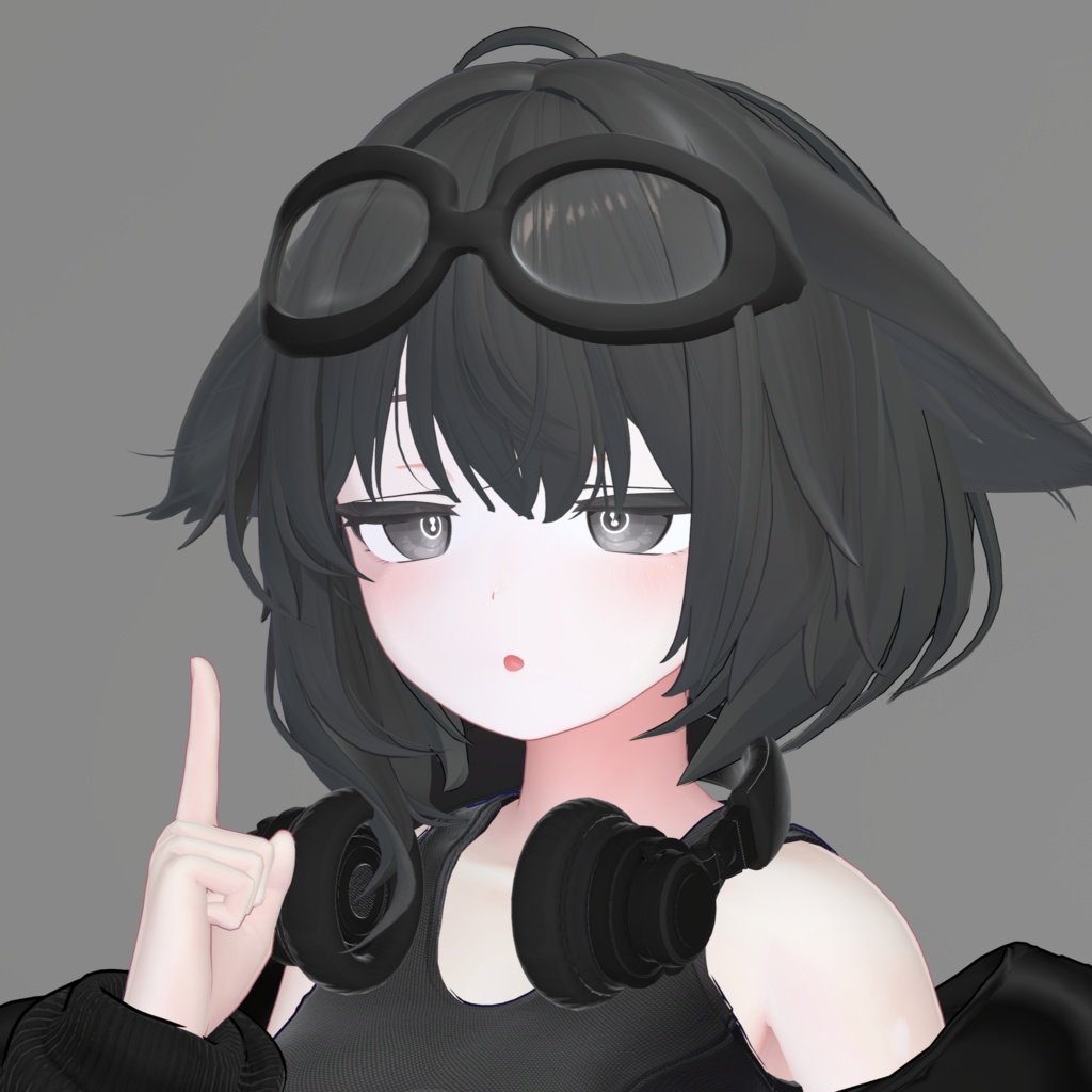 オーバルゴーグル【VRChat対応】