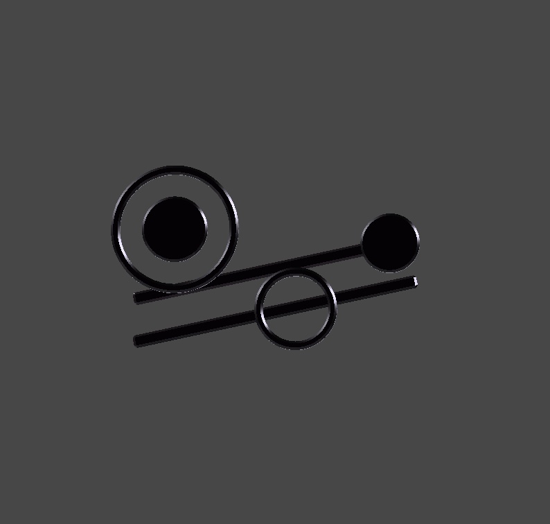 黒円のピン【VRChat対応】