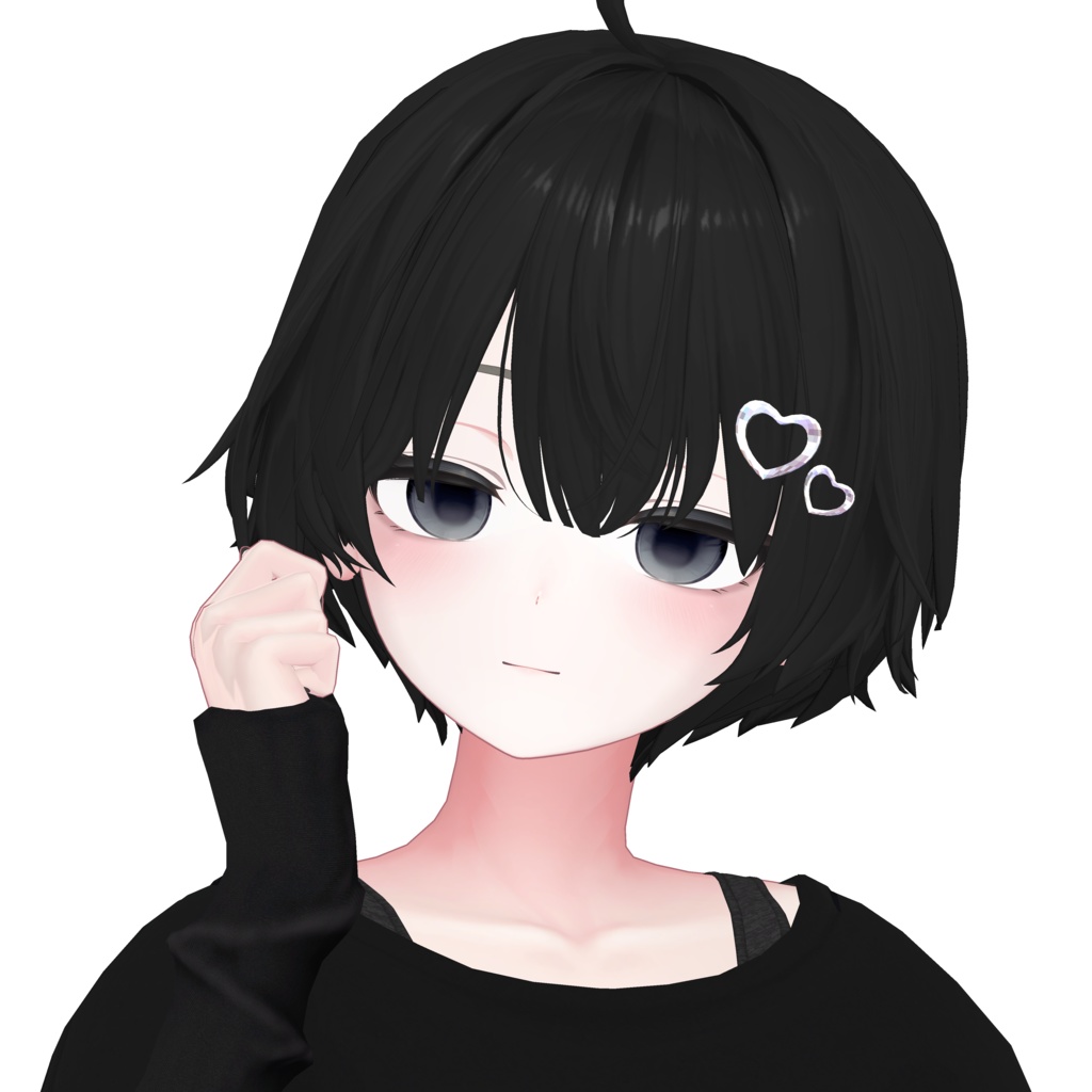 ハートのピン【VRChat対応】