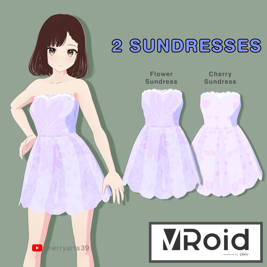 VROID MODEL DRESS - SUNDRESSES 