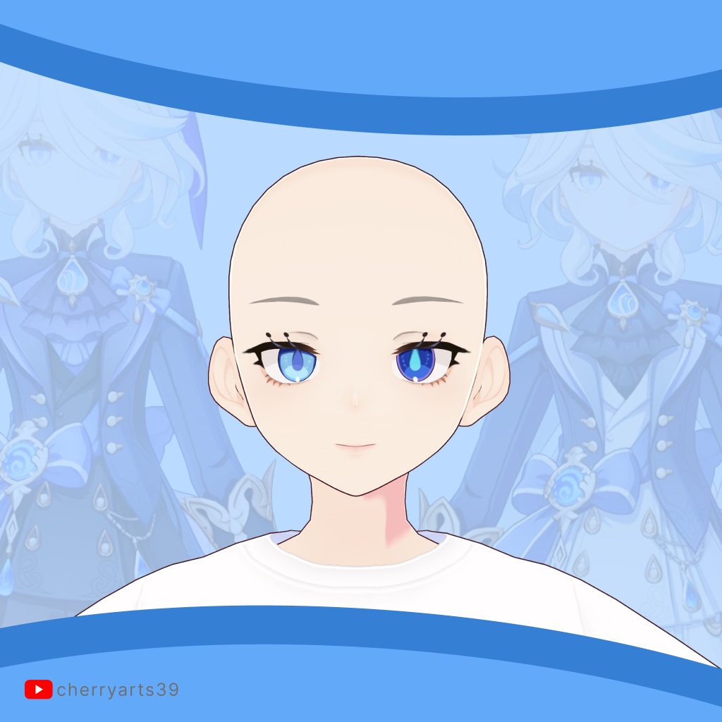 Furina Face Bundle VROID MODEL | Genshin Impact VROID