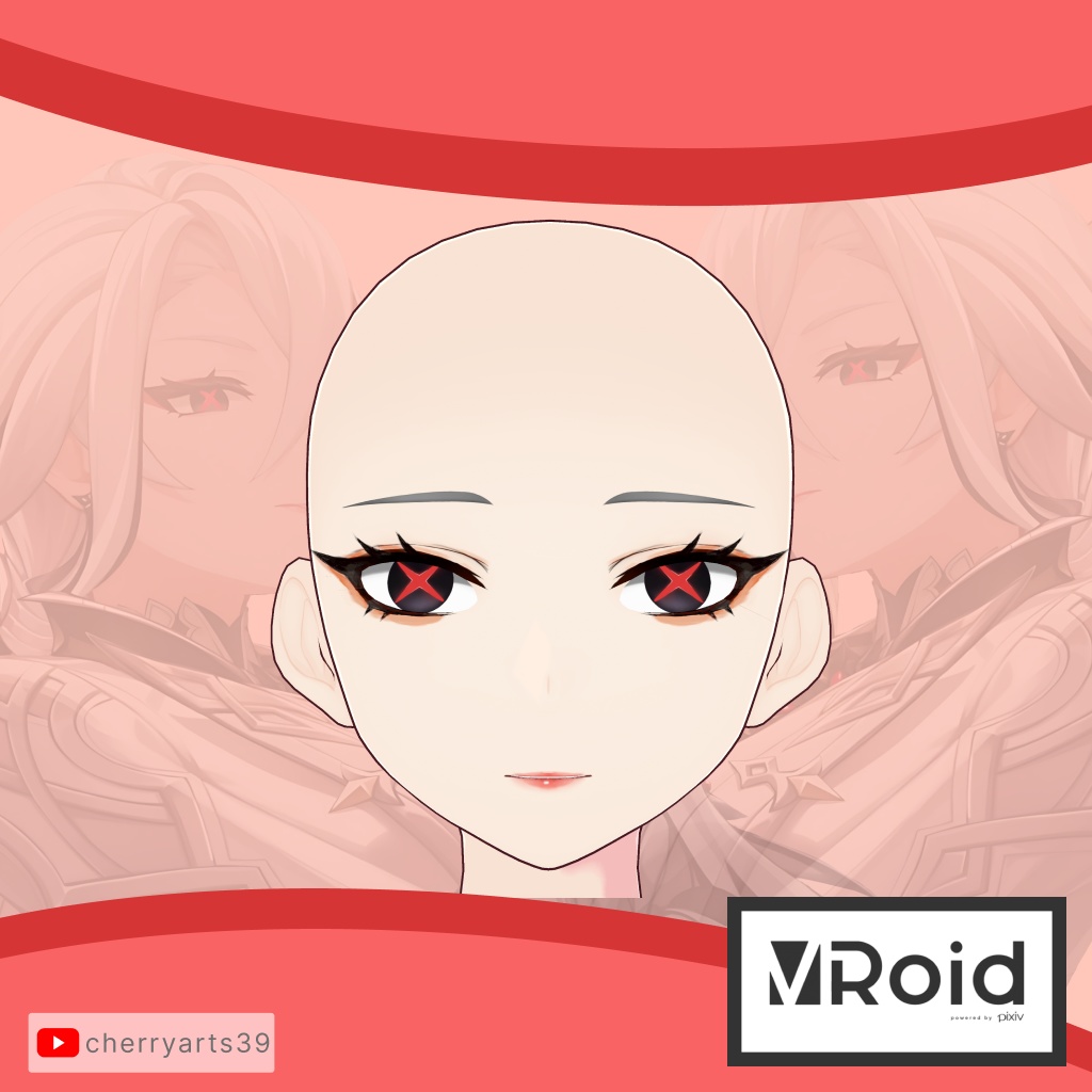 Arlecchino Face Bundle VROID MODEL | Genshin Impact VROID