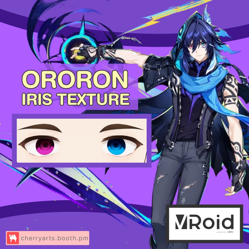 Ororon Iris VROID Texture | Genshin Impact VROID | 原神 | オロルン