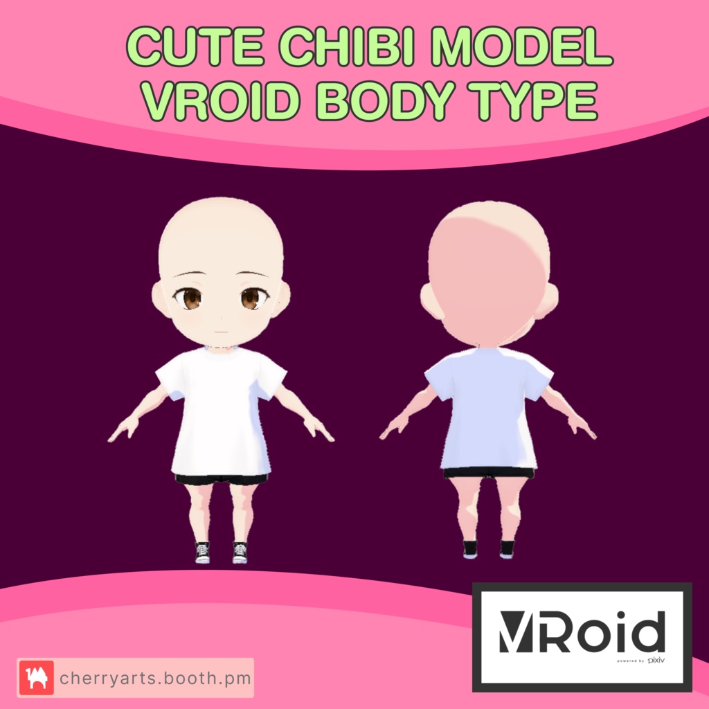 Cute Chibi Model | VROID Custom Body Type
