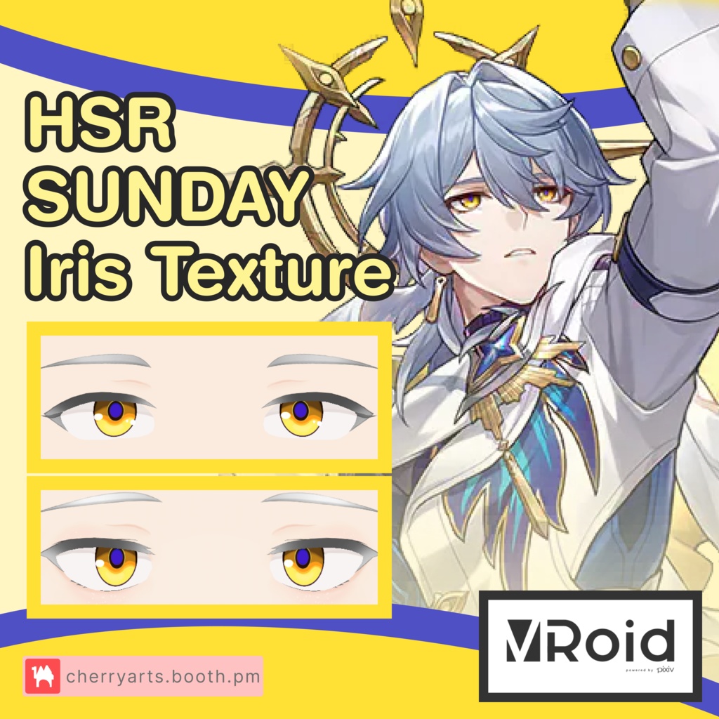 HONKAI STAR RAIL SUNDAY IRIS TEXTURE VROID! 崩壊:スターレイル | サンデー