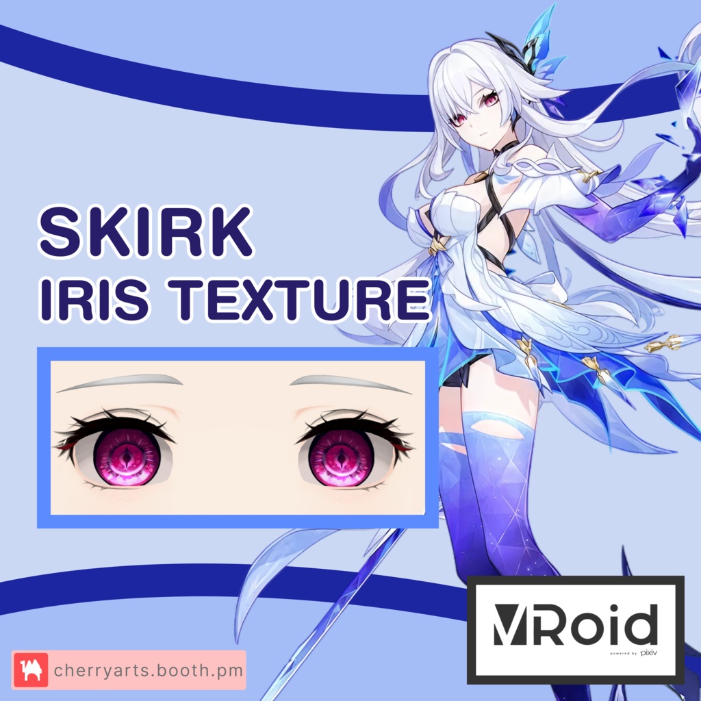 Skirk VROID Iris Texture | Genshin Impact VROID