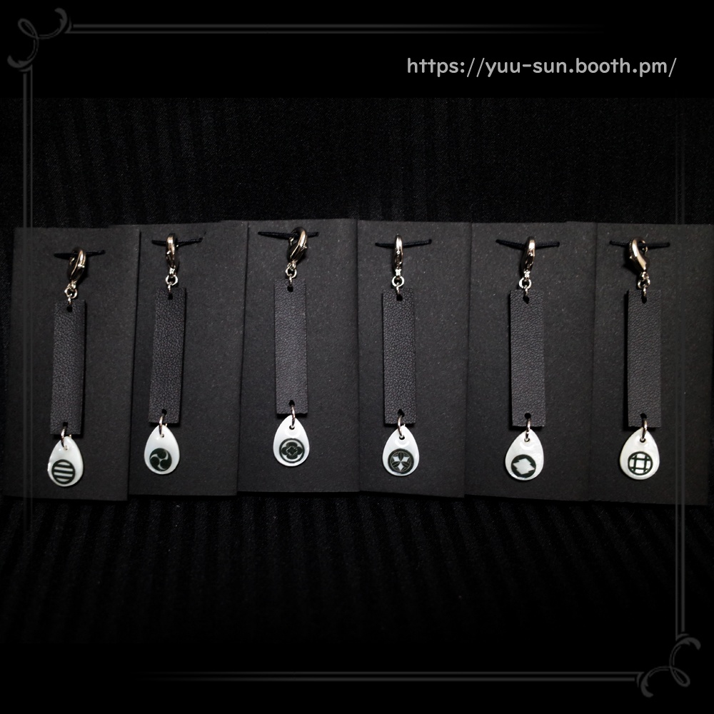 新選組✿家紋 レザー調チャーム