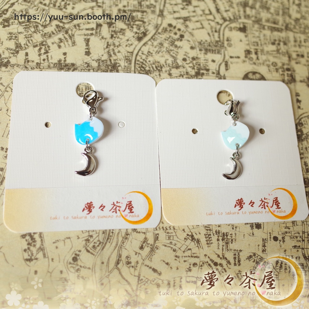 ▽新選組 だんだらネコチャーム・月