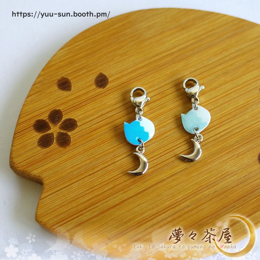 ▽新選組 だんだらネコチャーム・月