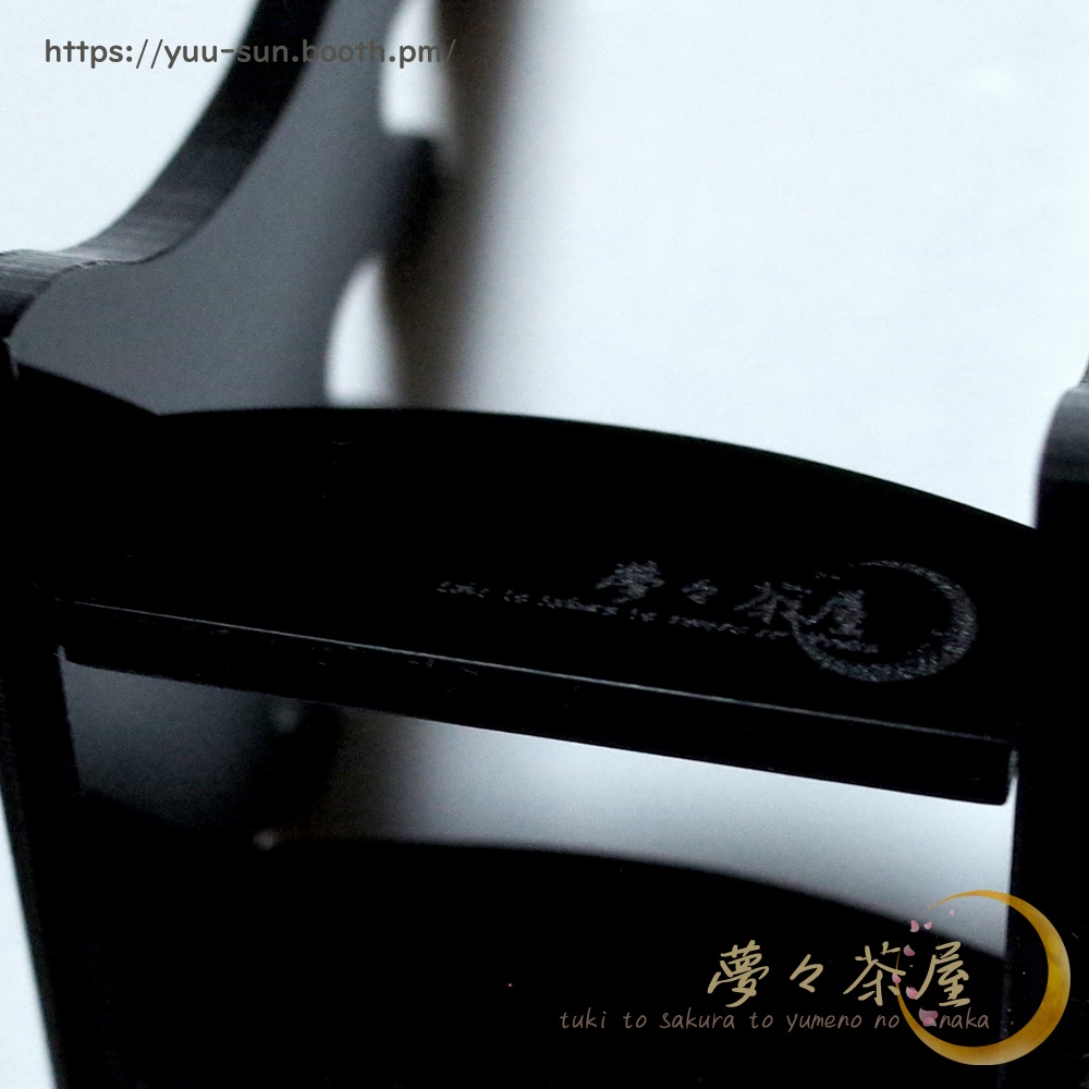 ▼ミニチュア刀掛け五段 アクリル製