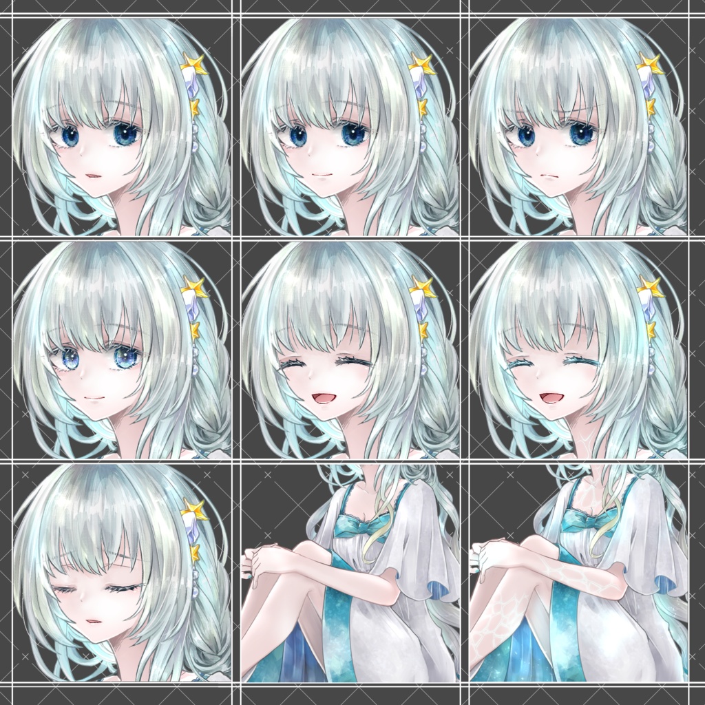 【立ち絵】人魚だったっぽい子【PSDファイル】