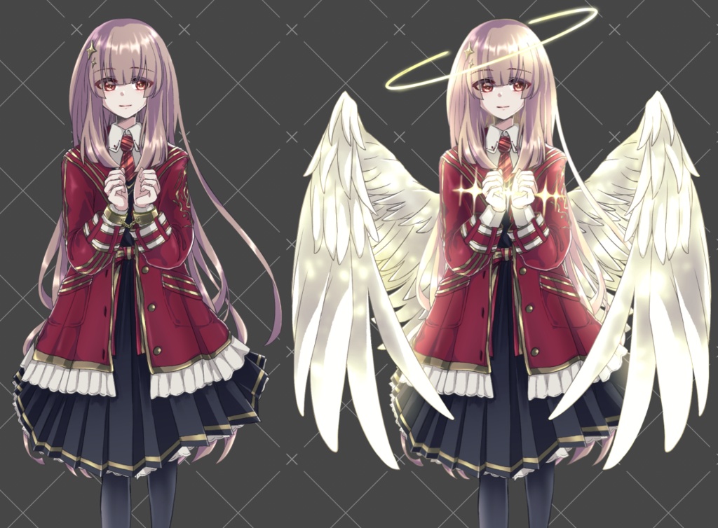 【立ち絵】手錠付き天使学生さん【PSDファイル】