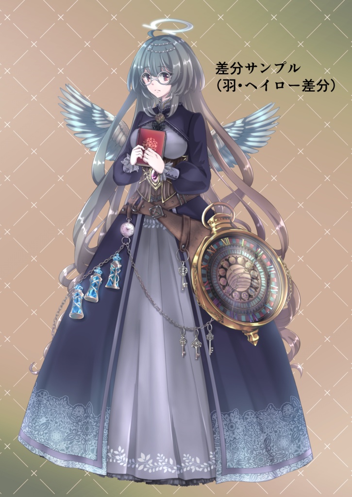 【立ち絵】司書天使さん【PSDファイル】