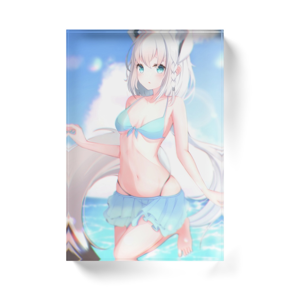 【非公式】白上フブキ水着 アクリルブロック