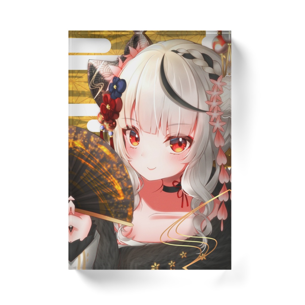 【非公式】沙花叉クロヱ 新年衣装 アクリルブロック