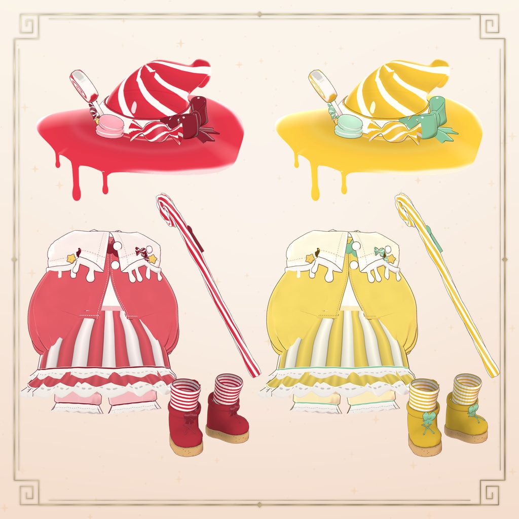 【10/13まで50%OFF】お菓子なウィッチ ♥ Sweets Witch【14アバター対応】