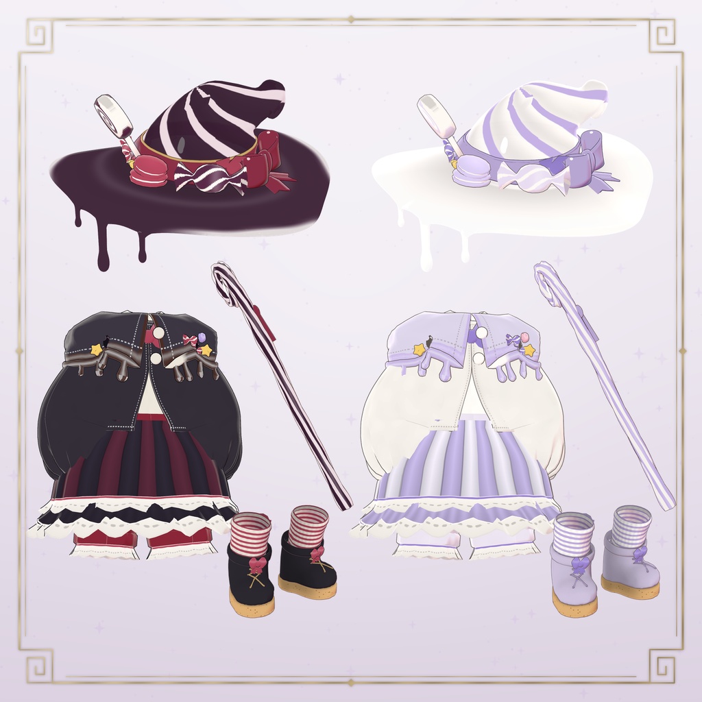 【10/13まで50%OFF】お菓子なウィッチ ♥ Sweets Witch【14アバター対応】