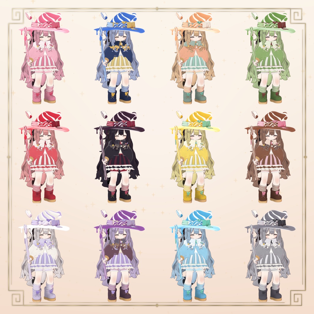 【10/13まで50%OFF】お菓子なウィッチ ♥ Sweets Witch【14アバター対応】