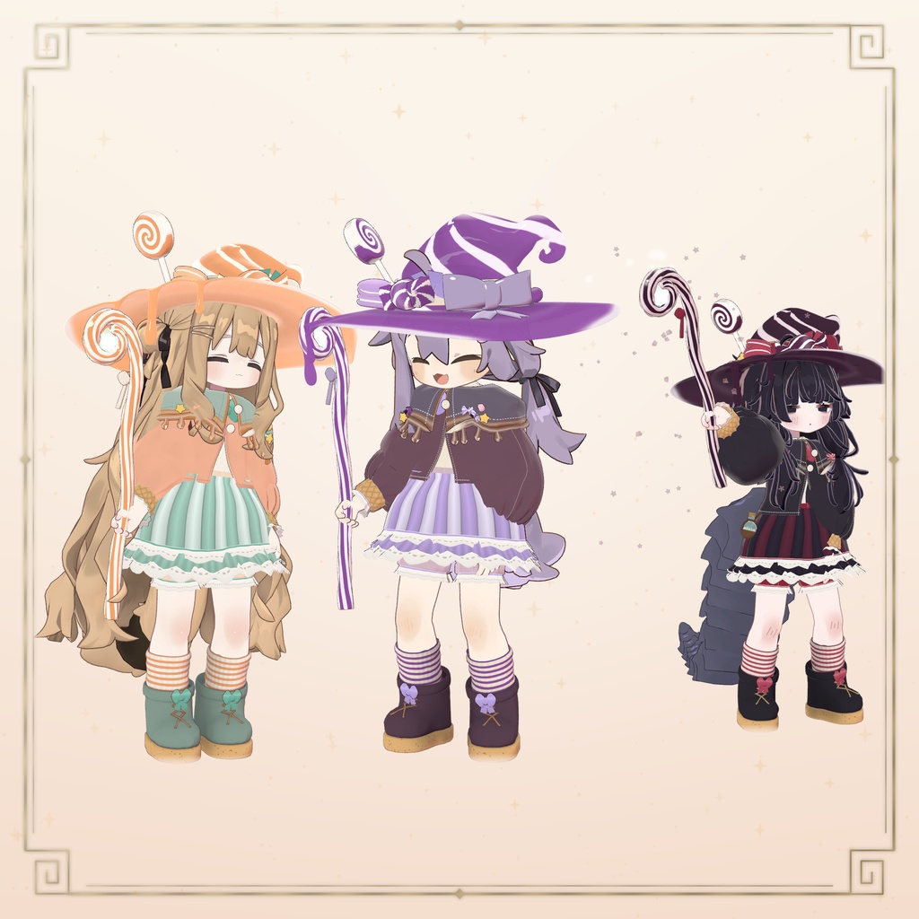 【10/13まで50%OFF】お菓子なウィッチ ♥ Sweets Witch【14アバター対応】