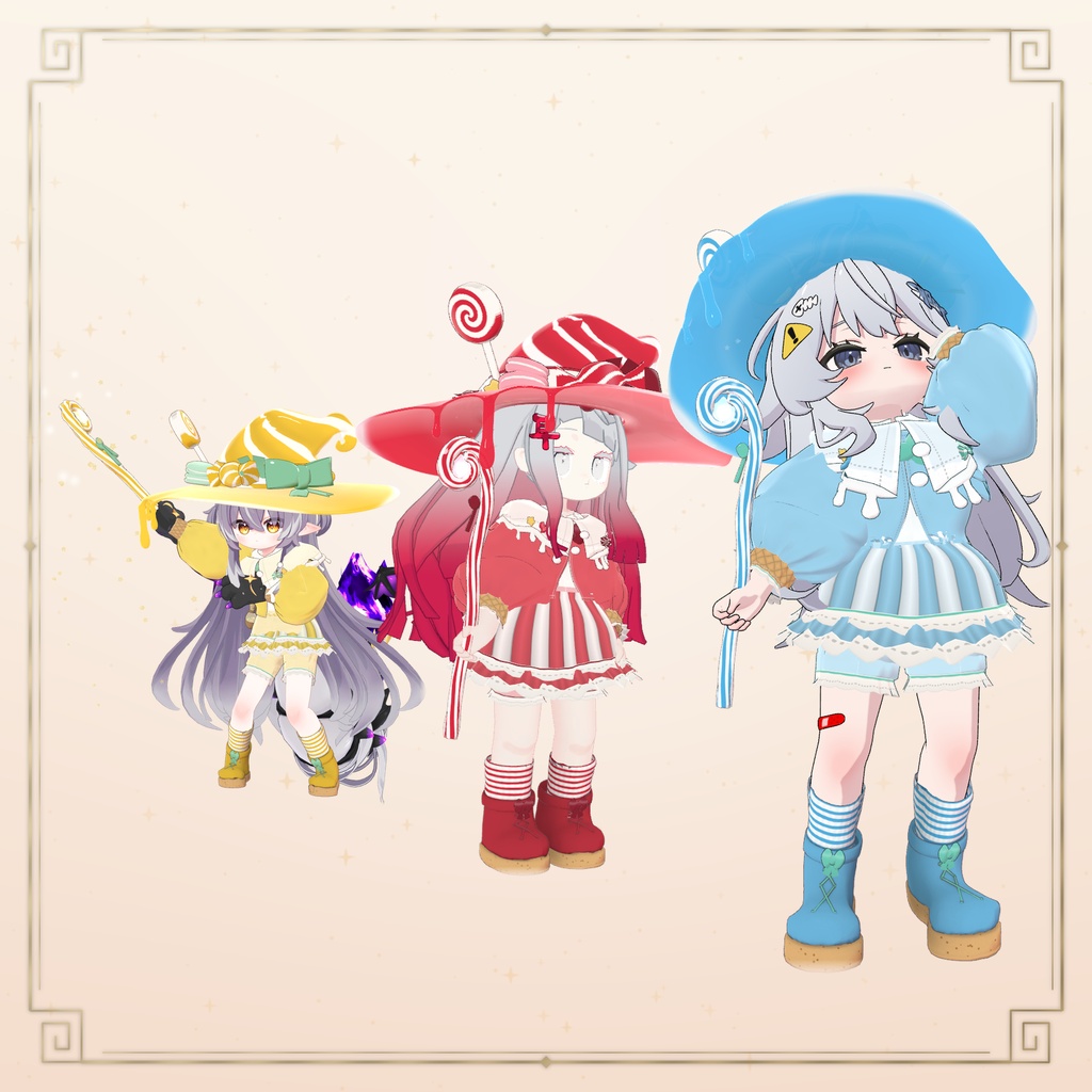 【10/13まで50%OFF】お菓子なウィッチ ♥ Sweets Witch【14アバター対応】