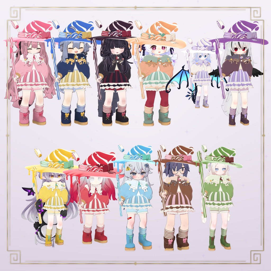 【10/13まで50%OFF】お菓子なウィッチ ♥ Sweets Witch【14アバター対応】